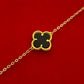 18k Gold Black Clove Flower Bracelet - Embellish Gold
