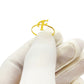 18K Real Gold Customize Letter Ring - Embellish Gold