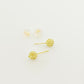18k Gold Swarovski Multi color Studs Earrings - Embellish Gold