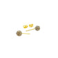 18k Gold Swarovski Multi Color Earrings - Embellish Gold