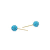 18k Gold Swarovski Multi color Studs Earrings - Embellish Gold