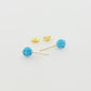 18k Gold Swarovski Multi Color Earrings - Embellish Gold