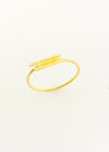 18K Real Saudi Gold Vertical Ring 139 ‚Äì A Vertical Marvel in Gold Rings for Women - Embellish Gold