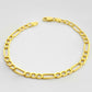 18k Gold Figaro Bracelet