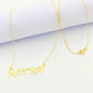 18K Gold Customize Necklace upto 5 Letters - Embellish Gold