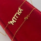 18K Gold Customize Necklace upto 5 Letters - Embellish Gold