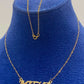 18K Gold Customize Necklace upto 5 Letters - Embellish Gold
