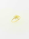 18k gold Flower ring - Embellish Gold