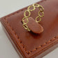18K Real Gold Twisted circles Ring - Embellish Gold