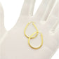 18k Gold Maze Loop Earrings - Embellish Gold