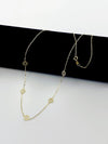 18K Real Gold Maze galaxy 5 pendant necklace - Embellish Gold