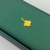 18k Gold Flower Curvy Pendant