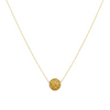 18K Real Gold Swarovski Necklace Gold