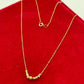18k Real Saudi Gold Nine Curve Ball Necklace 166 - Embellish Gold