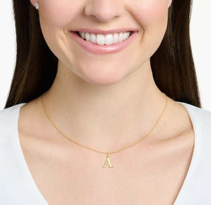 18K Real Saudi Gold Letters A Necklace 167