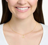18K Real Saudi Gold Letters H Necklace 174