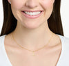 18K Real Saudi Gold Letters L Necklace 178