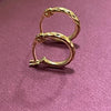 18K Real Saudi Gold Thick Classic Earrings 093 ‚Äì Perfect for Gold Rings for Women! - Embellish Gold