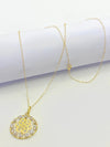 18K Real Saudi Gold Celtic Knot Necklace 205 ‚Äì A Mystical Elegance in Gold Necklaces for Women - Embellish Gold