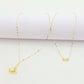 18K Real Gold White Droplet Necklace - Embellish Gold