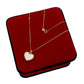 18k Real Gold Sea shell Heart with box chain - Embellish Gold