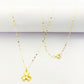 18K Real Gold 3 Petal Necklace - Embellish Gold