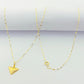 18K Real Gold Triangle Necklace - Embellish Gold