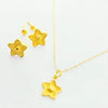 18k Gold Star dot half Set