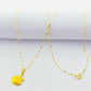18k Gold Apple Necklace