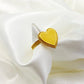 18k Gold Big Heart Ring