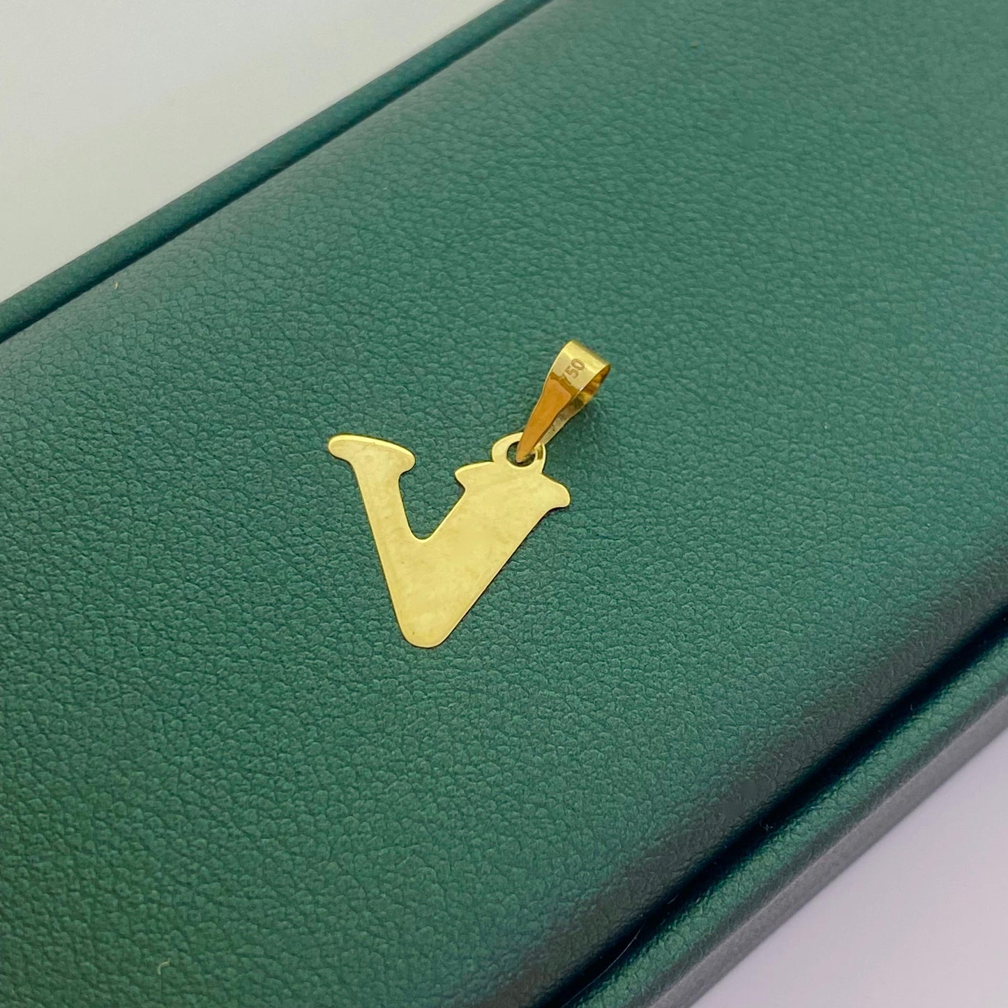18k Gold Alphabet Pendants