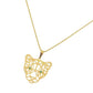 18k Gold Green Eye Tiger Necklace