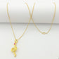 18k Gold Red Snake Necklace