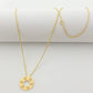 18k Circle Button Necklace