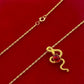 18k Gold Red Dragon Necklace