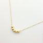 18k Gold 5 Ball Necklace