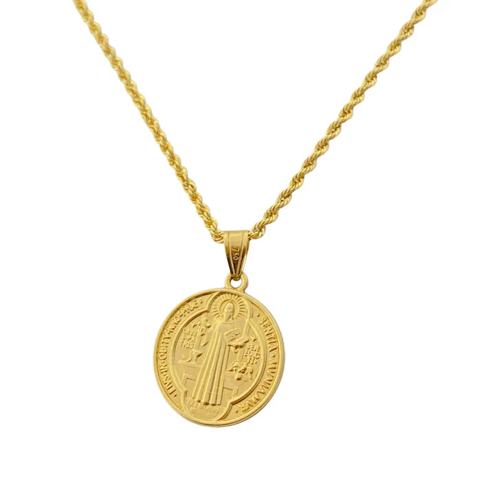 18k Gold Religious Necklace