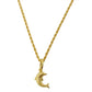 18k Gold Dolphin Necklace