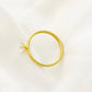 18k Gold Minimalist Stone RIng