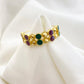 21k Gold Multi-Color Stone RIng