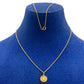 18k Gold Circle Crown Jewelry Set