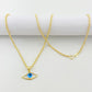 18k Gold Plain Amulet Necklace