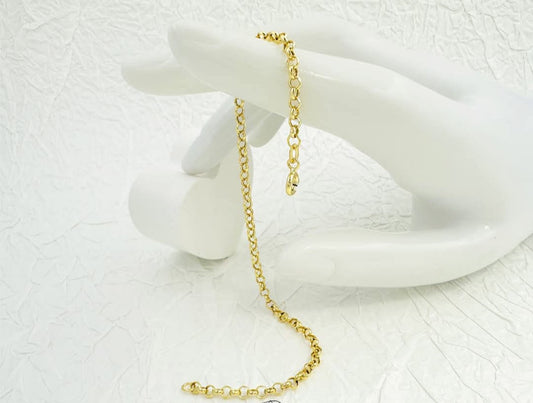 18k Gold Rolo Bracelet