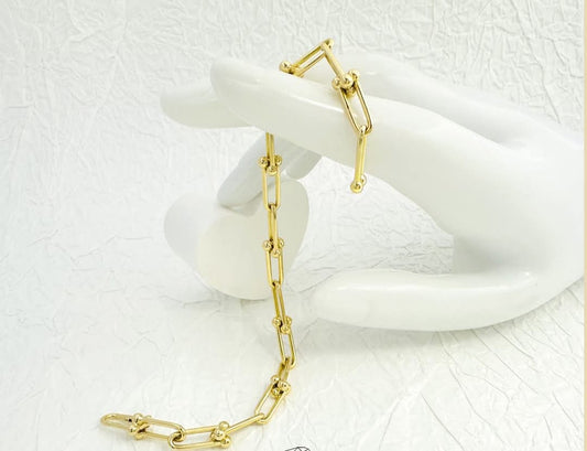 18k Gold Tiffany Hardware Bracelet
