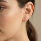 18k Gold Nail Stud Earrings