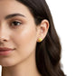 18K Real Gold Spiked Flower Earrings