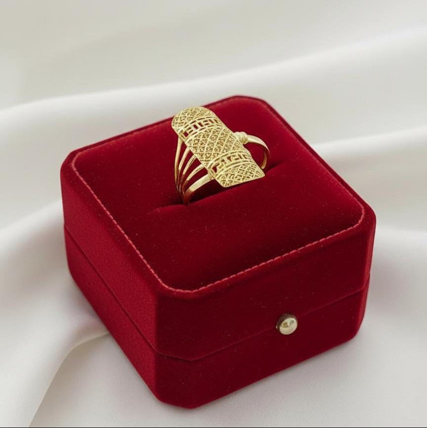 18k Gold Power Maze Ring