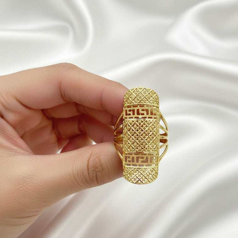 18k Gold Power Maze Ring