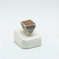 925 Silver Flip Red Stone Ring