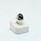 925 Silver Plain Black Stone Ring